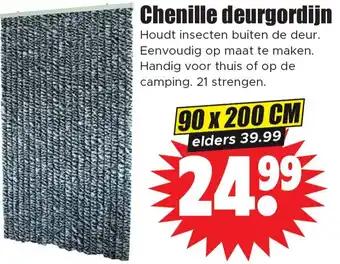 Dirk Chenille deurgordijn aanbieding