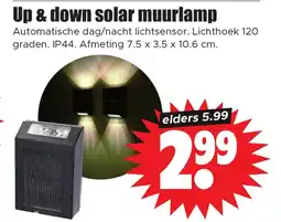 Dirk Up & down solar muurlamp aanbieding