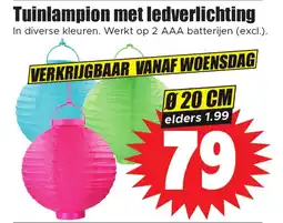 Dirk Tuinlampion met ledverlichting aanbieding