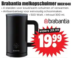 Dirk Brabantia melkopschuimer BBEK1048 aanbieding