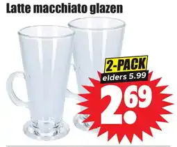Dirk Latte macchiato glazen aanbieding