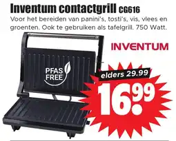 Dirk Inventum contactgrill CG616 aanbieding