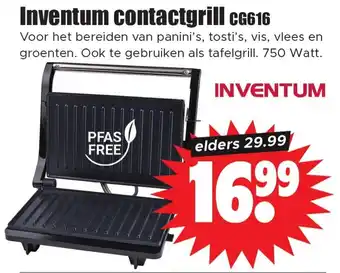 Dirk Inventum contactgrill CG616 aanbieding