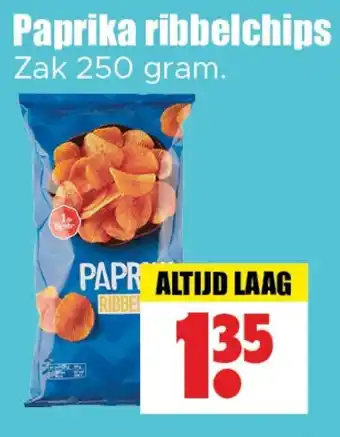Dirk Paprika ribbelchips aanbieding