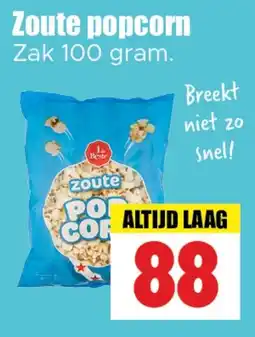 Dirk Zoute popcorn aanbieding