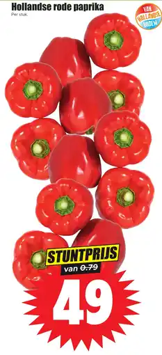 Dirk Hollandse rode paprika aanbieding