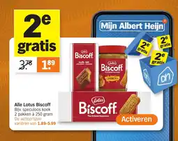 Albert Heijn Alle Lotus Biscoff aanbieding