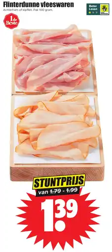 Dirk Flinterdunne vleeswaren aanbieding