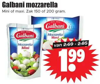 Dirk Galbani mozzarella aanbieding