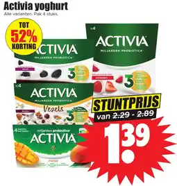 Dirk Activia yoghurt aanbieding