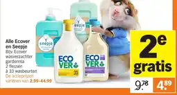 Albert Heijn Alle Ecover en Seepje aanbieding