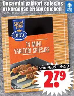 Dirk Duca mini yakitori spiesjes of karaagse crispy chicken aanbieding