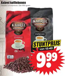 Dirk Kahrel koffiebonen aanbieding