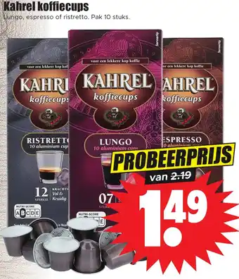 Dirk Kahrel koffiecups aanbieding