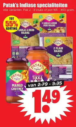 Dirk Patak's Indiase specialiteiten aanbieding