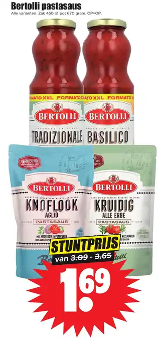 Dirk Bertolli pastasaus aanbieding