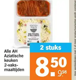 Albert Heijn Alle AH Aziatische keuken 2 vaks maaltijden aanbieding