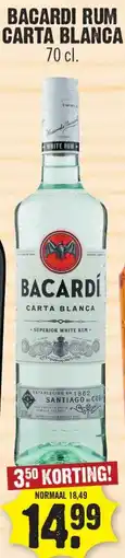 Dirk Bacardi rum carta blanca aanbieding