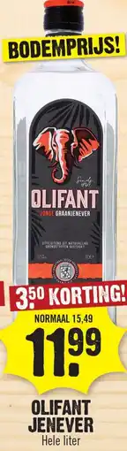 Dirk Olifant jenever aanbieding