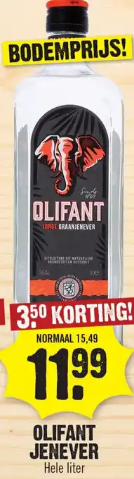 Dirk Olifant jenever aanbieding