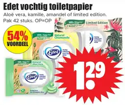 Dirk Edet vochtig toiletpapier aanbieding