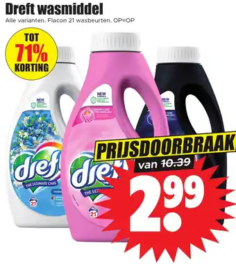 Dirk Dreft wasmiddel aanbieding