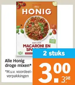 Albert Heijn Alle Honig droge mixen aanbieding