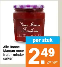 Albert Heijn Alle Bonne Maman meer fruit minder aanbieding