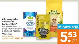 Albert Heijn Alle biologische en fairtrade koffie en thee aanbieding