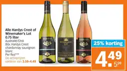 Albert Heijn Alle Hardys Crest of Winemaker's Lot aanbieding