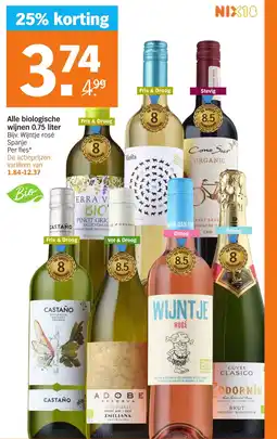Albert Heijn Alle biologische wijnen aanbieding