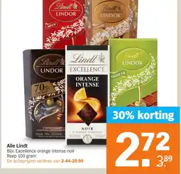 Albert Heijn Alle Lindt aanbieding