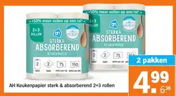 Albert Heijn AH Keukenpapier sterk & absorberend aanbieding