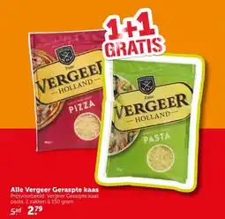 Coop Alle Vergeer Geraspte kaas aanbieding