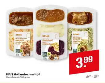 Coop PLUS Hollandse maaltijd aanbieding