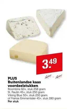 Coop PLUS Buitenlandse kaas voordeelstukken aanbieding