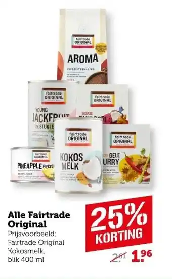 Coop Alle Fairtrade Original aanbieding