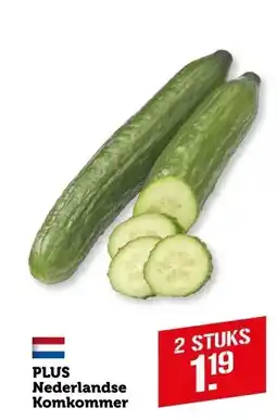 Coop PLUS Nederlandse Komkommer aanbieding