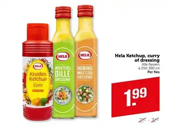 Coop Hela Ketchup, curry of dressing aanbieding