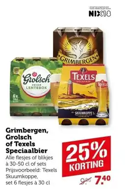 Coop Grimbergen, Grolsch of Texels Speciaalbier aanbieding