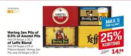 Coop Hertog Jan Pils of 0.0% of Amstel Pils of Leffe Blond aanbieding