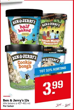 Coop Ben & Jerry's IJs aanbieding