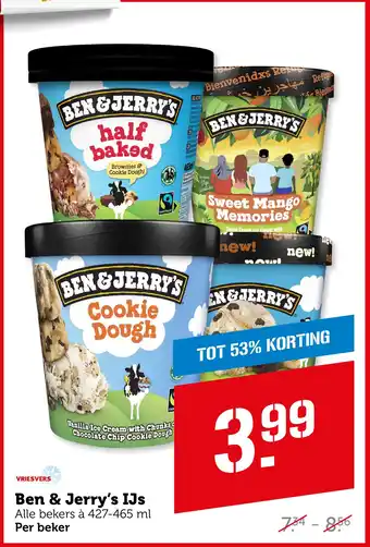 Coop Ben & Jerry's IJs aanbieding