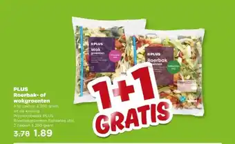 PLUS PLUS Roerbak-of wokgroenten aanbieding
