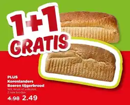 PLUS PLUS Korenlanders Boeren tijgerbrood aanbieding