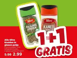 PLUS Alle Silvo Kruiden in glazen potje aanbieding