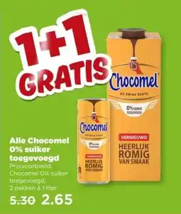 PLUS Alle Chocomel 0% suiker toegevoegd aanbieding
