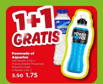 PLUS Powerade of Aquarius aanbieding