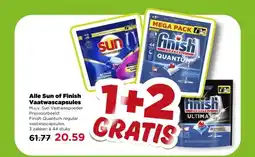 PLUS Alle Sun of Finish Vaatwascapsules aanbieding