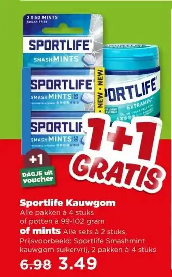 PLUS Sportlife Kauwgom aanbieding